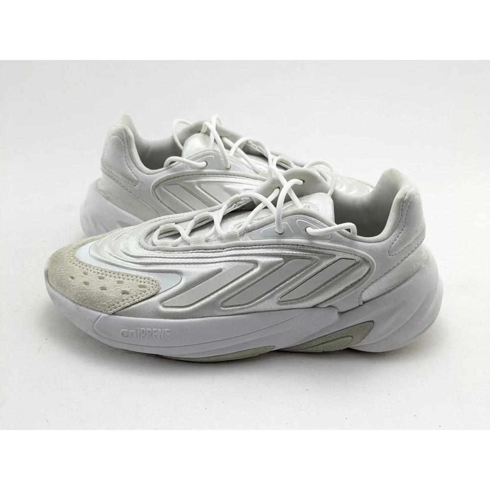 Womens Adidas Originals OZELIA Triple White Running Shoes H04269 Size 7.5‎